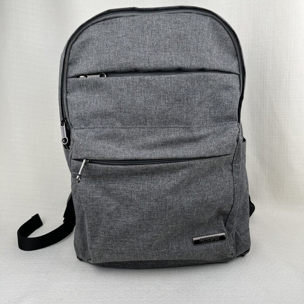 American Tourister Backpack Lightweight Dark Gray Fits 13” laptop Nice!!